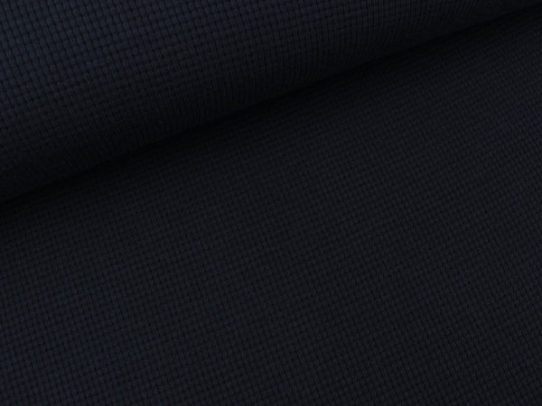 Waffeljersey Clarissa tiefblau uni