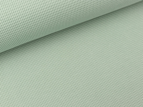 Waffeljersey Clarissa mint uni