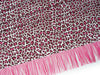 Reststück 115cm - Hamburger Liebe Fringe Me Leo Pink mit Fransenborte