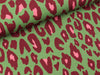 Reststück 147cm - Baumwolljersey Leo bordeaux-pink auf Altmint by Cherry Picking