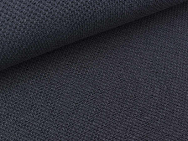 Reststück 26cm - Strukturstrickstoff Skadi anthrazit uni HW21/22