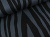 Reststück 58cm - Jacquard Jersey Wood dunkelgrau-schwarz by Thorsten Berger