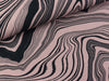 Reststück 53cm - Modal French Terry Stone Layers schwarz-staubrosa by Thorsten Berger