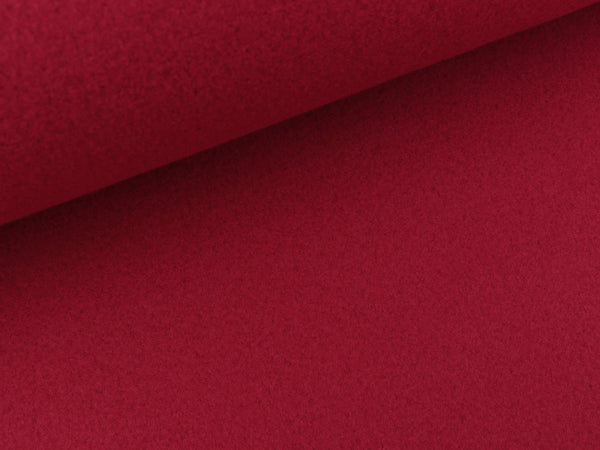 Bio Baumwollfleece prugna uni by Albstoffe