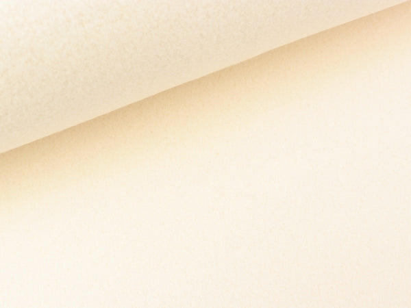 Bio Baumwollfleece meringa uni by Albstoffe