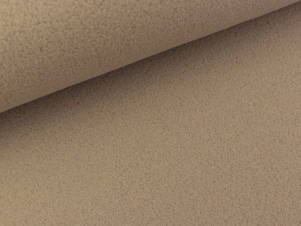 Bio Baumwollfleece sabbia uni by Albstoffe