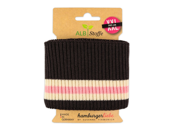 Cuff Me Ripped BLING BLING Bündchen mokka-rosa scuro-meringa