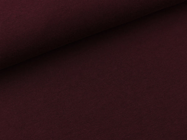 Reststück 35cm - Hamburger Liebe Cuddle Me Winter Sweat 2022 bordeaux uni