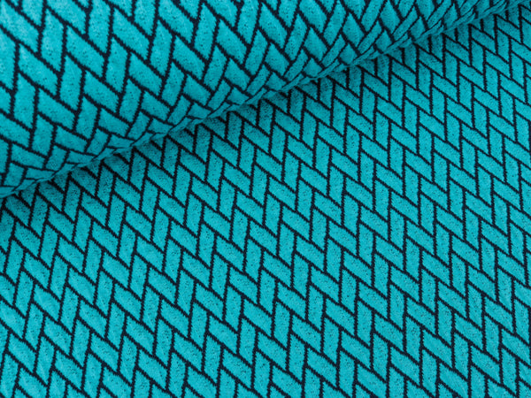 Hamburger Liebe Darling Things 3D Twine Knit türkis-blue navy