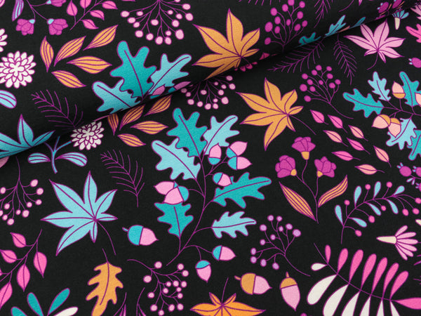 Hamburger Liebe Baumwolljersey Darling Things Natures Best schwarz