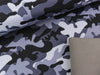Reststück 71cm - Softshell Fiete Camouflage hellgrau-dunkelgrau-schwarz