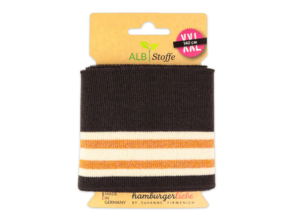 Cuff Me College Glam BLING BLING Bündchen mokka-meringa-nepal-kupfer