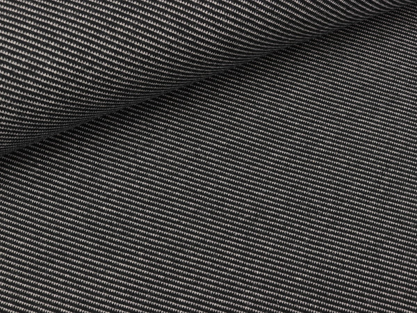 Leichter Jacquard Jersey Serge schwarz-hellgrau