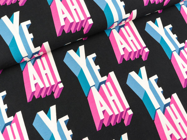 Hamburger Liebe Baumwolljersey Glory Yeah! schwarz