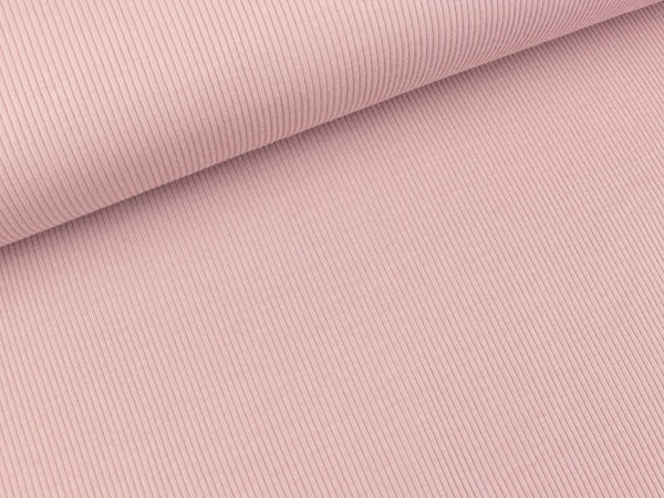 Reststück 42cm - Rippjersey Marissa staubrosa uni