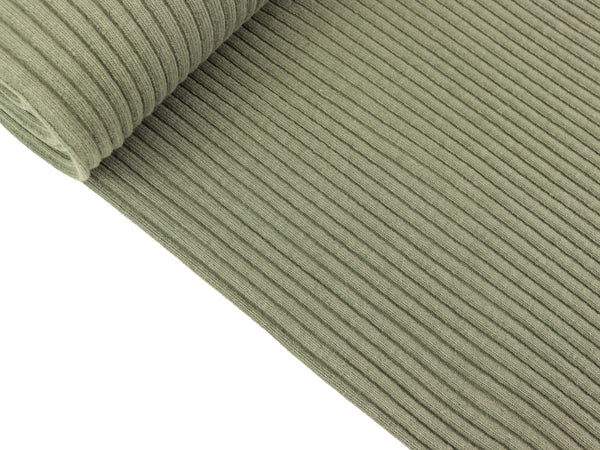 Heavy Bündchen Rippen army meliert Schlauchware