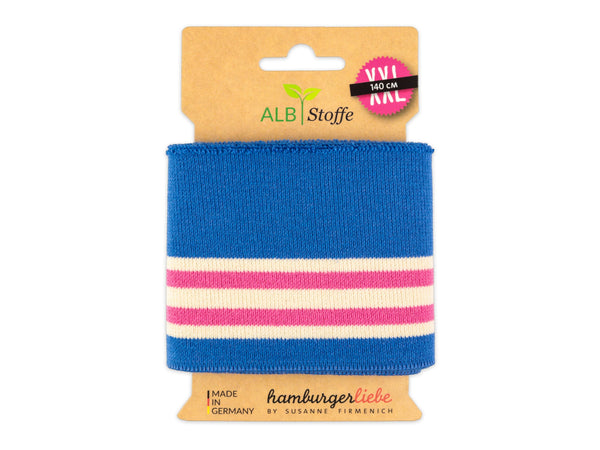 Cuff Me College Christmas 2024 Bündchen bluette-meringa-ortensia