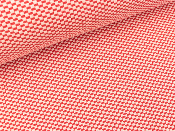 Reststück 19cm - Hamburger Liebe Wonderland 3D Chess Board Knit flamme-meringa