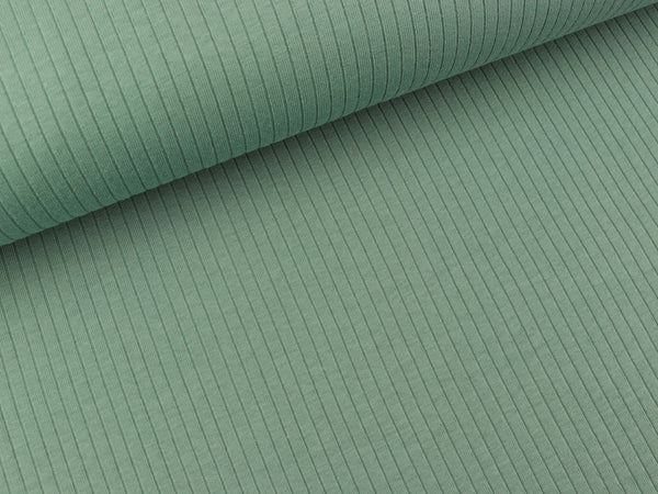 Baumwolljersey Rib Mandy dusty mint uni
