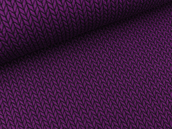 Hamburger Liebe Big Knit viola-schwarz