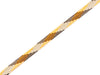 1m Flachkordel Twist Me Plaid BLING BLING hellgrau-papaia-carbon-meringa 15mm
