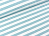 Baumwolljersey YD Stripe dusty mint-weiß 1cm Streifenbreite