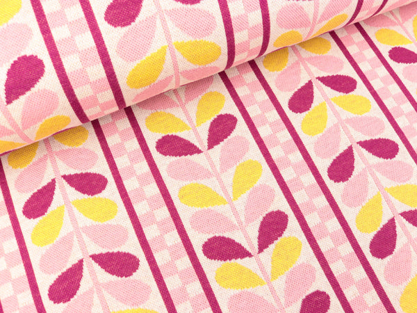 Hamburger Liebe 4 Farb-Jacquardjersey Evermore Trail winterweiß-ciclamino-polenta-rosa scuro