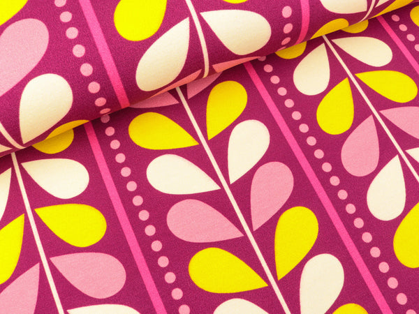 Hamburger Liebe Baumwollsweat Evermore Believe ciclamino-weiß-bunt