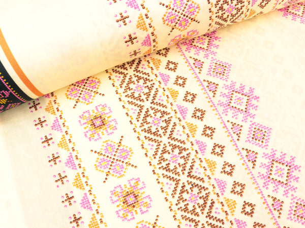 Hamburger Liebe New Cotton Satin Webware Evermore Stitches vanille-bunt