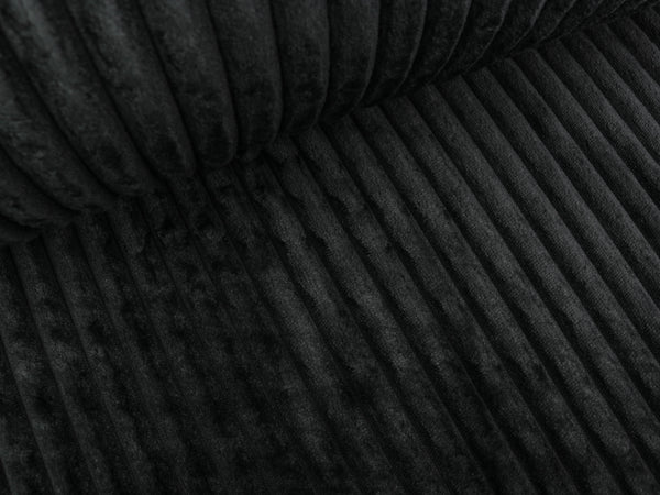 Fluffy Cuddle Blinky Gerippt schwarz uni