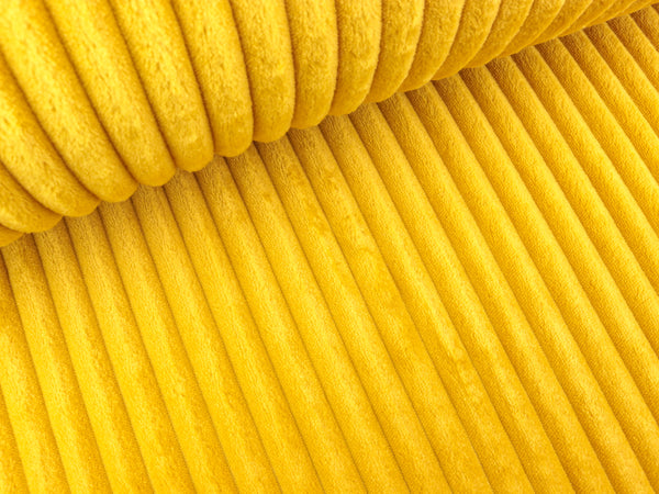 Fluffy Cuddle Blinky Gerippt senfgelb uni