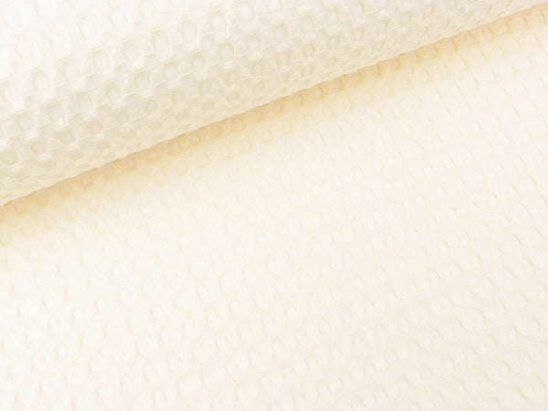 Soft Waffle Waffelpiqué ecru uni