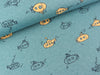 Jersey Melange Submarine U-Boote auf Smoke blue meliert