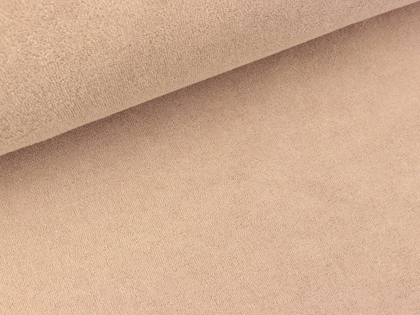 Stretch Sommerfrottee Mabel taupe uni