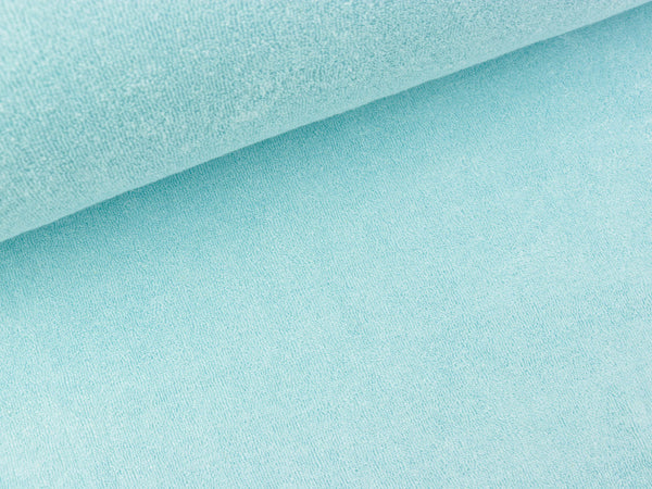 Stretch Sommerfrottee Mabel hellblau uni