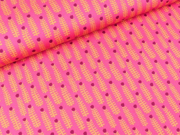 Reststück 63cm - Hamburger Liebe New Cotton Satin Webware Easygoing Sunday ortensia-bunt