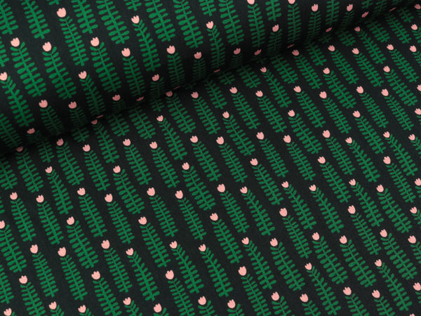 Hamburger Liebe New Cotton Satin Webware Easygoing Sunday schwarz-bunt