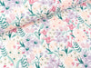 Baumwolljersey Flowers bunt auf Weiß by Poppy Fabrics Digitaldruck