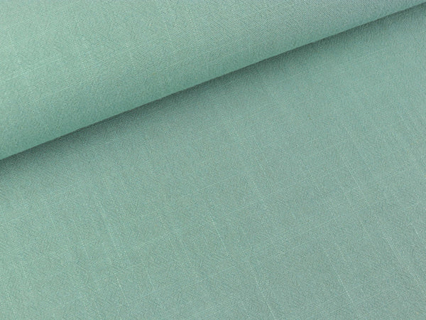 Viskoseleinen Leinenstruktur old green uni