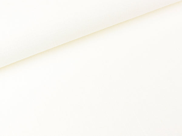 Viskoseleinen Leinenstruktur offwhite uni