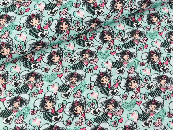 Steinbeck Webware Valerie Papillon auf Mint