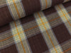 Doubleface Baumwoll Double Gauze Checks Brown Combo