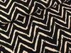 Viskose Webware Radiance Zig Zag schwarz-creme