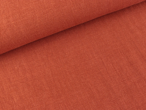 Viskoseleinen Leinenstruktur terra uni