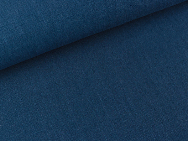Viskoseleinen Leinenstruktur marine uni