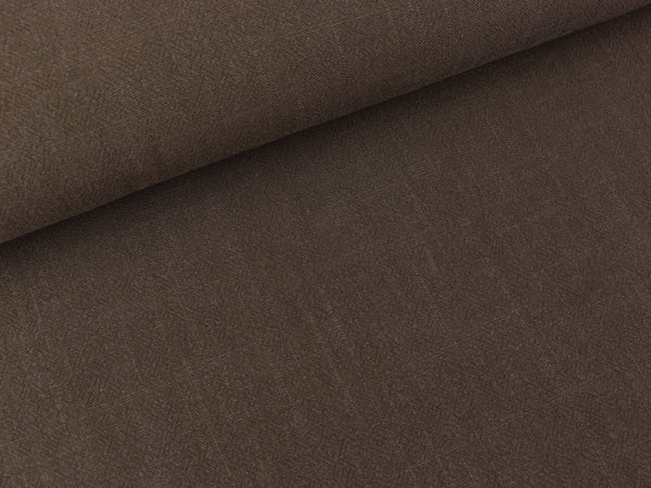 Viskoseleinen Leinenstruktur light brown uni