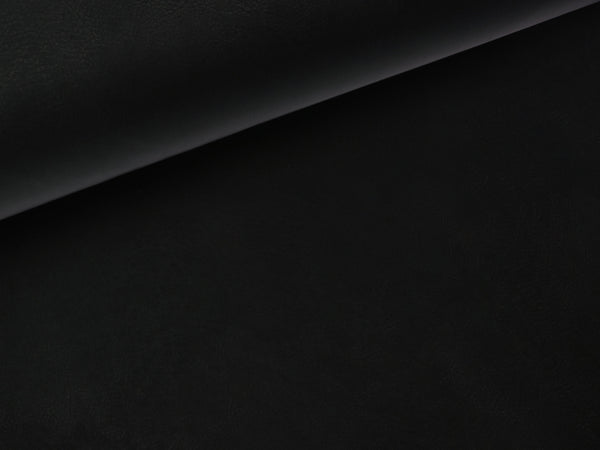Stretch Kunstleder schwarz uni