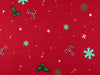 French Terry Christmas Cheer dunkelblau-bunt mit Pailletten Panel 100cm