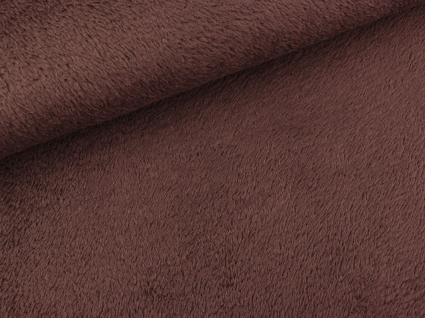 Wellness-/Microfleece dunkelbraun uni