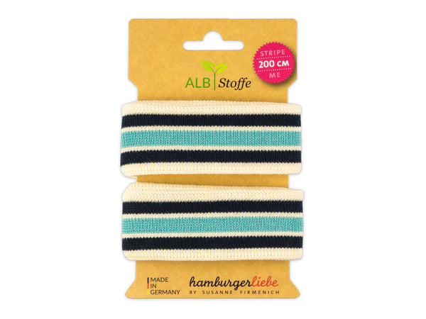 Stripe Me College Queens United meringa-blue navy-azzuro